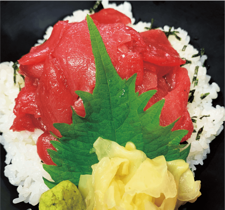 本まぐろの中落ち丼
